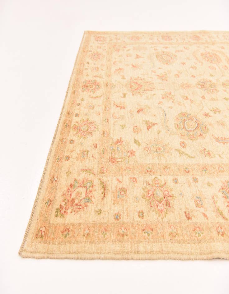 Detail image of  5' 6 x 7' 9  Hand Knotted Peshawar Ziegler Rug