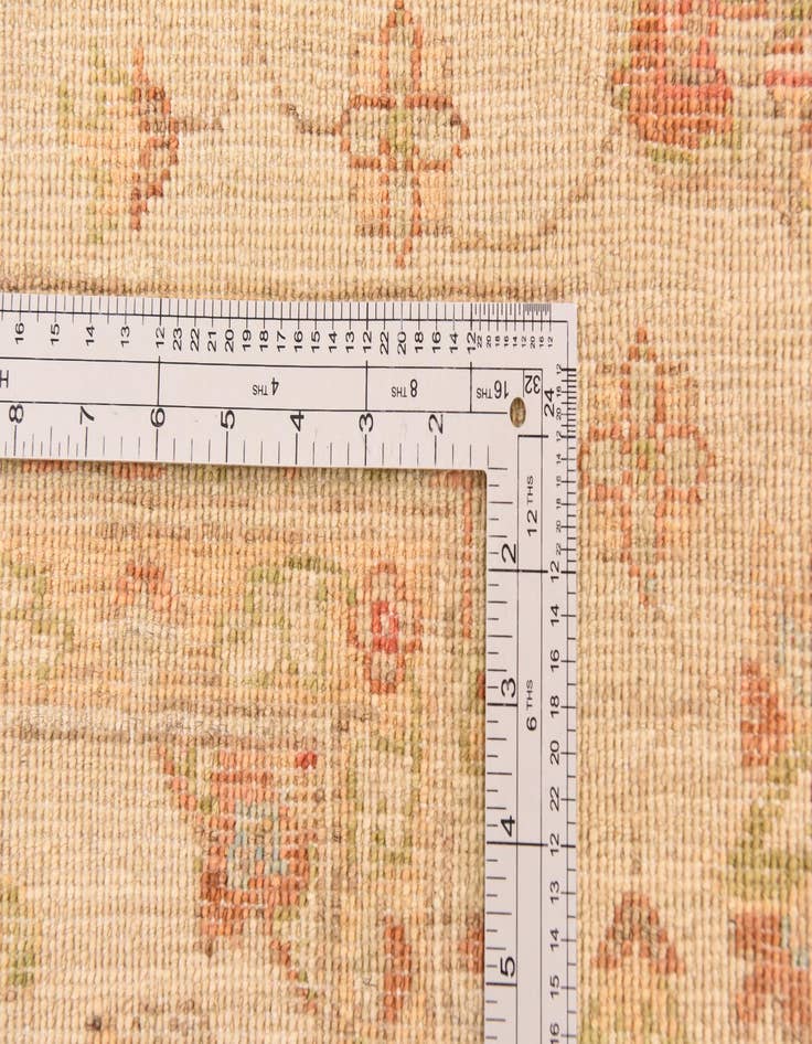 Detail image of  6' 8 x 8' 3  Hand Knotted Peshawar Ziegler Rug