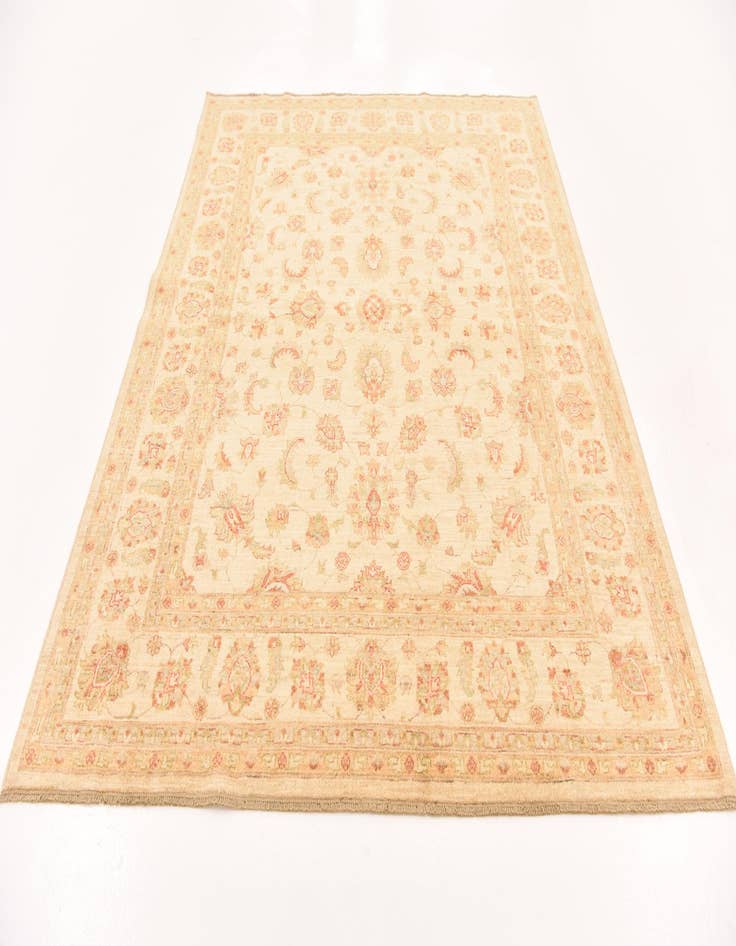 Detail image of  6' 8 x 8' 3  Hand Knotted Peshawar Ziegler Rug