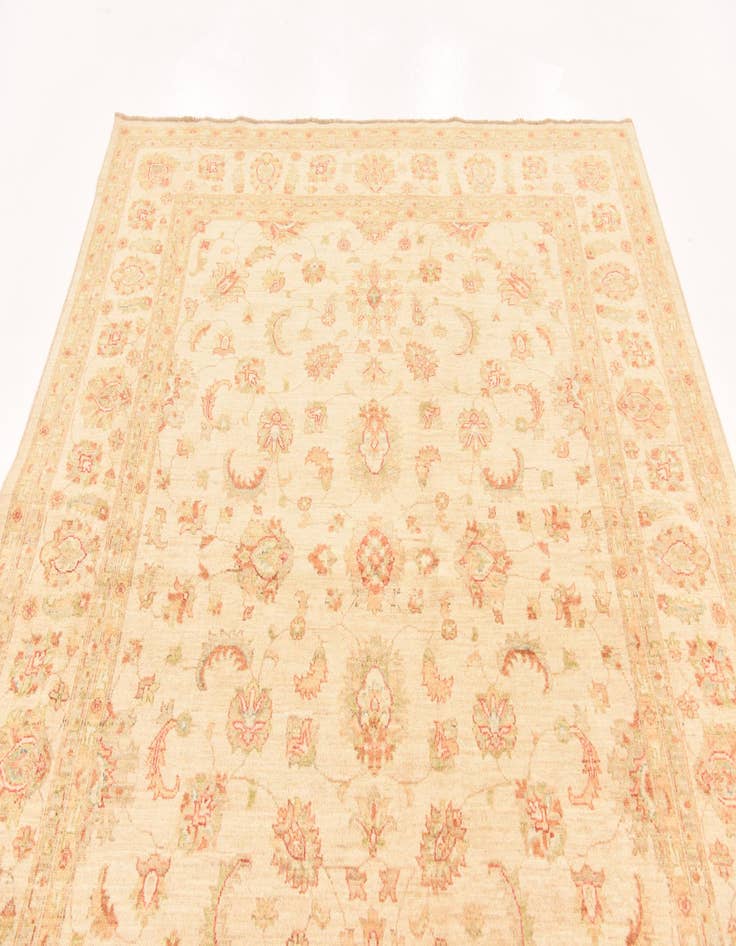 Detail image of  6' 8 x 8' 3  Hand Knotted Peshawar Ziegler Rug