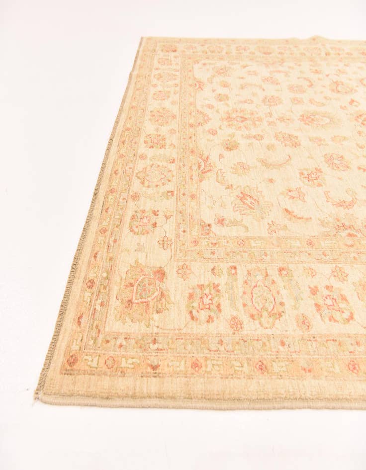 Detail image of  6' 8 x 8' 3  Hand Knotted Peshawar Ziegler Rug