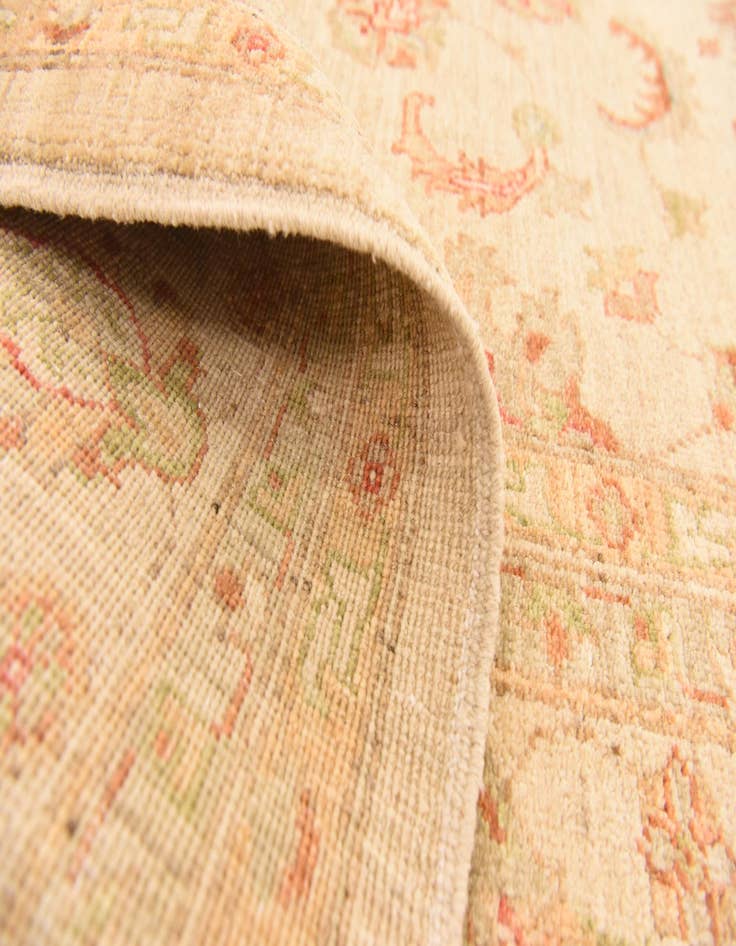 Detail image of  6' 8 x 8' 3  Hand Knotted Peshawar Ziegler Rug