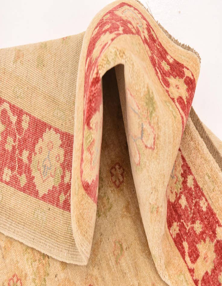 Detail image of  4' 1 x 5' 9  Hand Knotted Peshawar Ziegler Rug