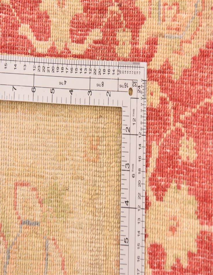 Detail image of  4' 1 x 5' 9  Hand Knotted Peshawar Ziegler Rug