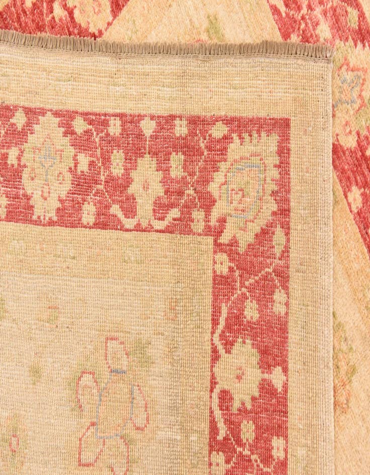 Detail image of  4' 1 x 5' 9  Hand Knotted Peshawar Ziegler Rug