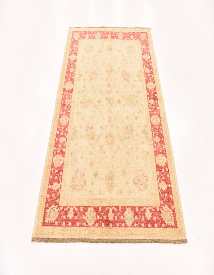 Detail image of  4' 1 x 5' 9  Hand Knotted Peshawar Ziegler Rug