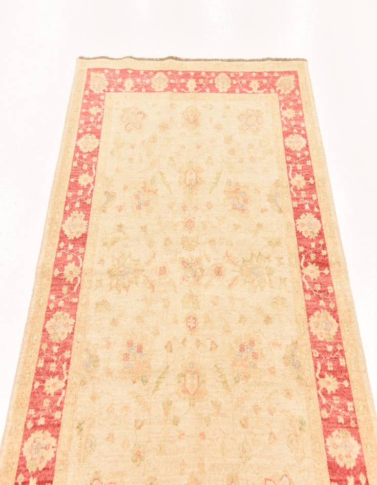 Detail image of  4' 1 x 5' 9  Hand Knotted Peshawar Ziegler Rug