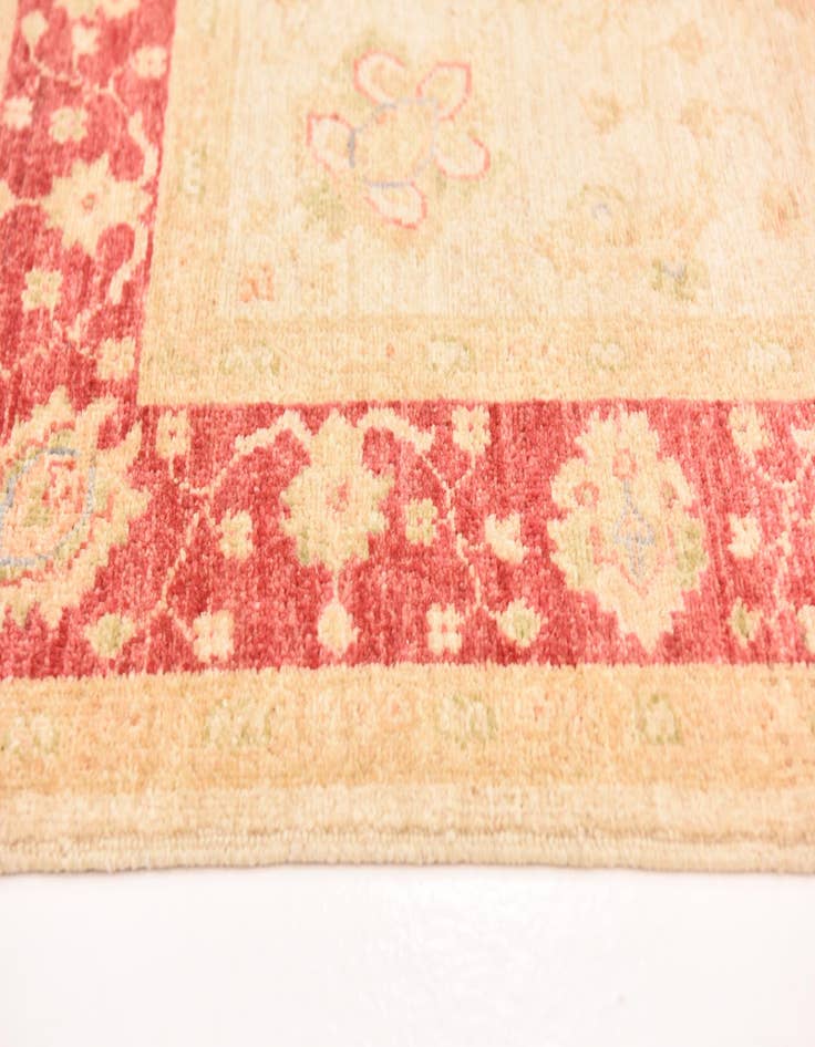 Detail image of  4' 1 x 5' 9  Hand Knotted Peshawar Ziegler Rug