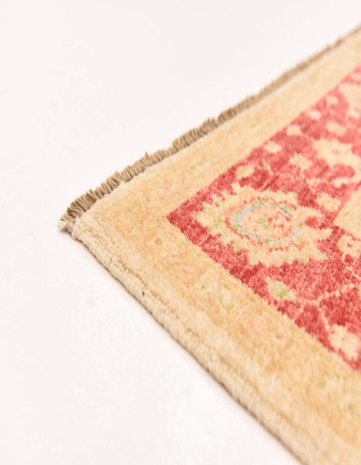 Detail image of  4' 1 x 5' 9  Hand Knotted Peshawar Ziegler Rug