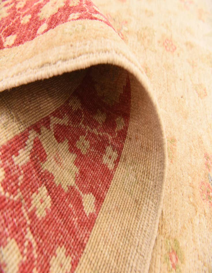 Detail image of  4' 1 x 5' 9  Hand Knotted Peshawar Ziegler Rug