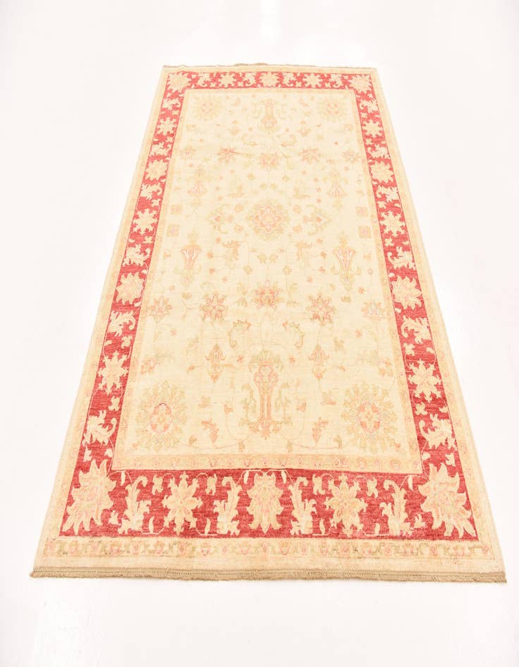 Detail image of  5' 10 x 7' 11  Hand Knotted Peshawar Ziegler Rug