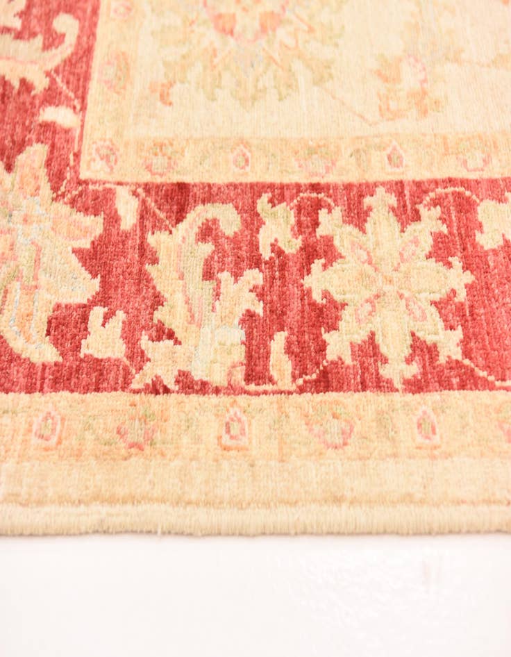 Detail image of  5' 10 x 7' 11  Hand Knotted Peshawar Ziegler Rug