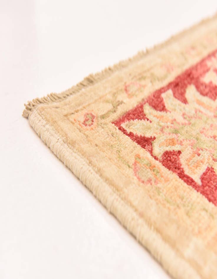 Detail image of  5' 10 x 7' 11  Hand Knotted Peshawar Ziegler Rug