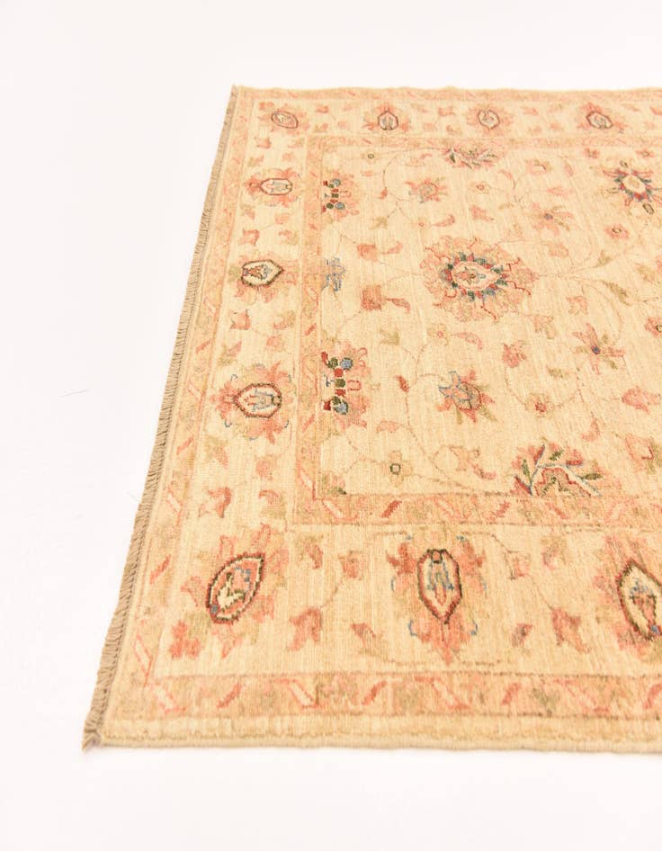 Detail image of  4' x 6'  Hand Knotted Peshawar Ziegler Rug