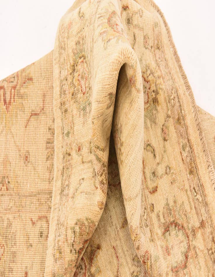 Detail image of  4' 1 x 6'  Hand Knotted Peshawar Ziegler Rug