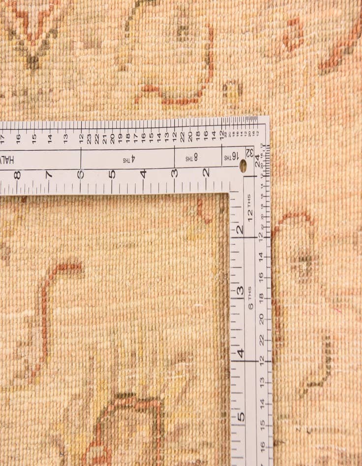 Detail image of  4' 1 x 6'  Hand Knotted Peshawar Ziegler Rug