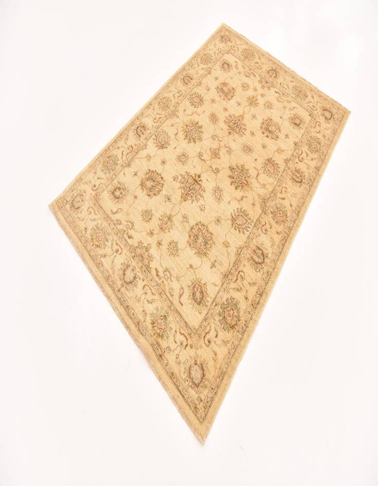 Detail image of  4' 1 x 6'  Hand Knotted Peshawar Ziegler Rug