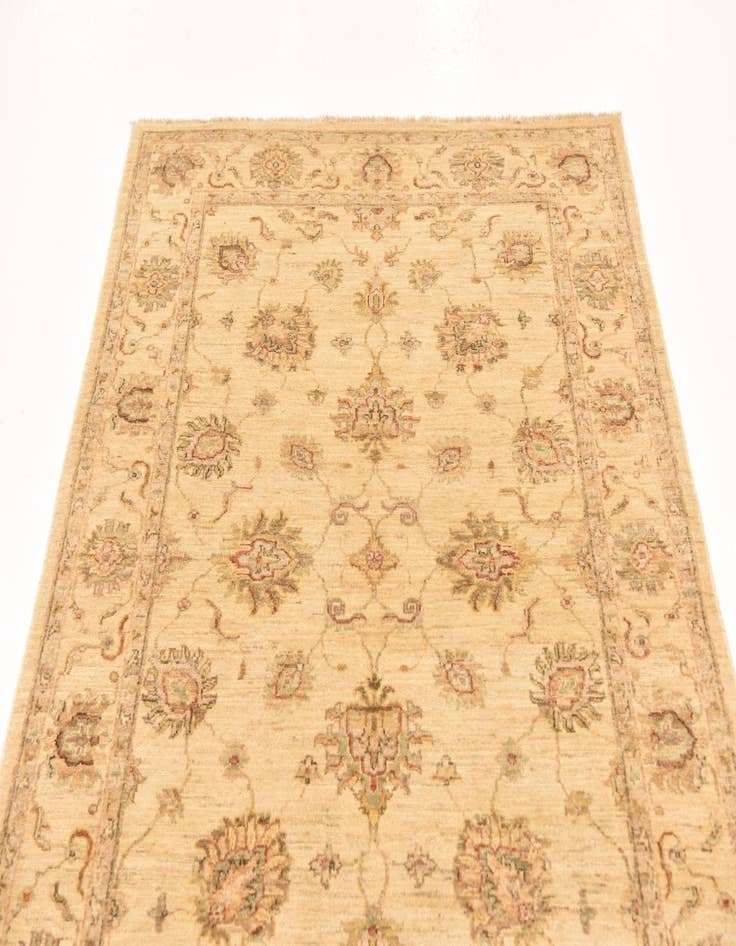 Detail image of  4' 1 x 6'  Hand Knotted Peshawar Ziegler Rug