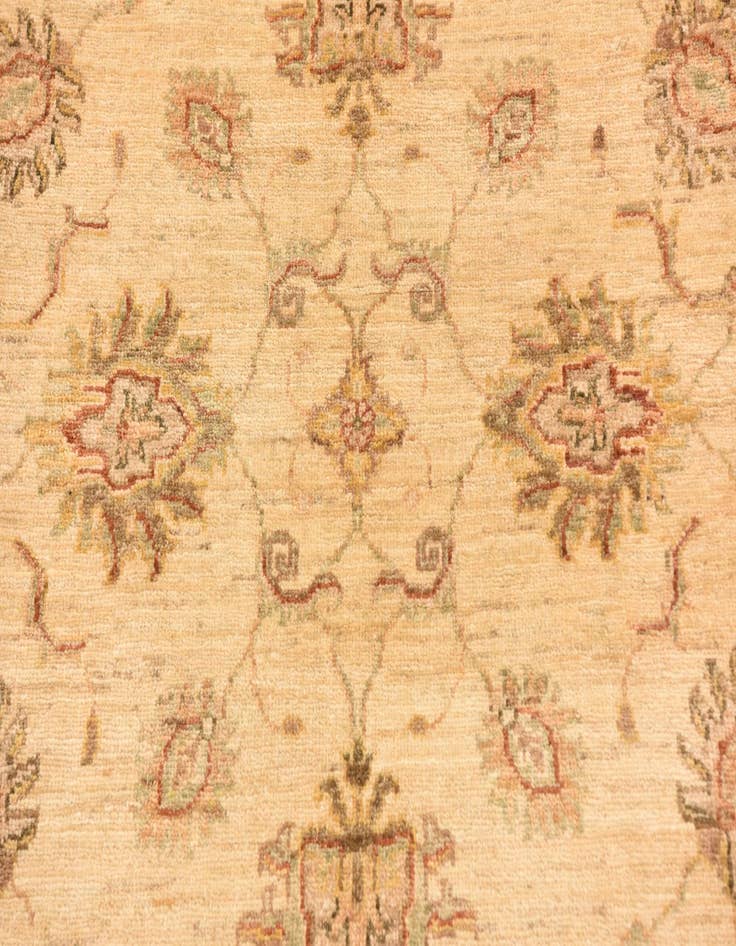 Detail image of  4' 1 x 6'  Hand Knotted Peshawar Ziegler Rug