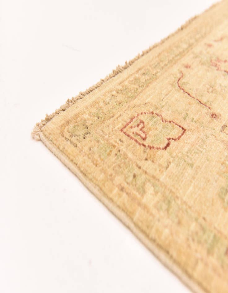 Detail image of  4' x 6' 2  Hand Knotted Peshawar Ziegler Rug