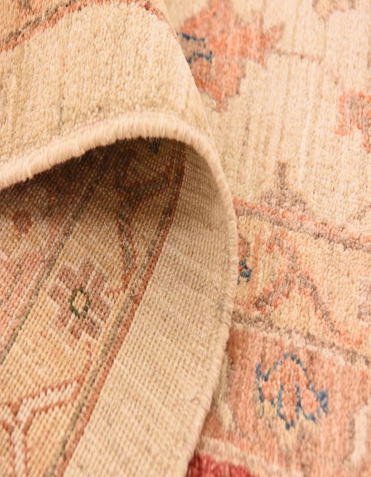 Detail image of  13' 2 x 17' 8  Hand Knotted Peshawar Ziegler Rug
