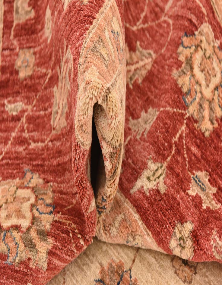 Detail image of  13' 2 x 17' 8  Hand Knotted Peshawar Ziegler Rug