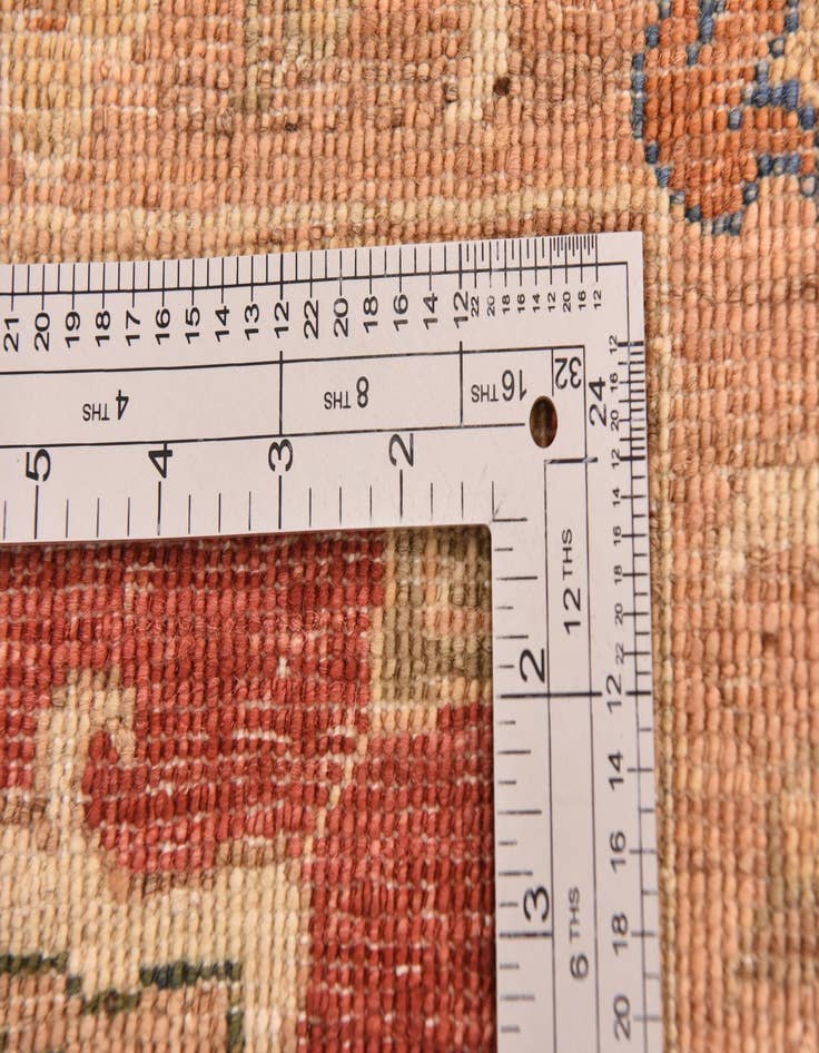 Detail image of  13' 2 x 17' 8  Hand Knotted Peshawar Ziegler Rug