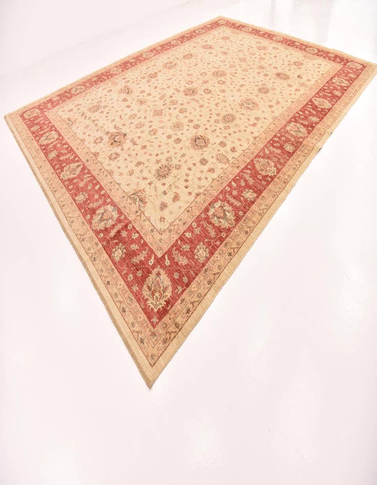 Detail image of  13' 2 x 17' 8  Hand Knotted Peshawar Ziegler Rug