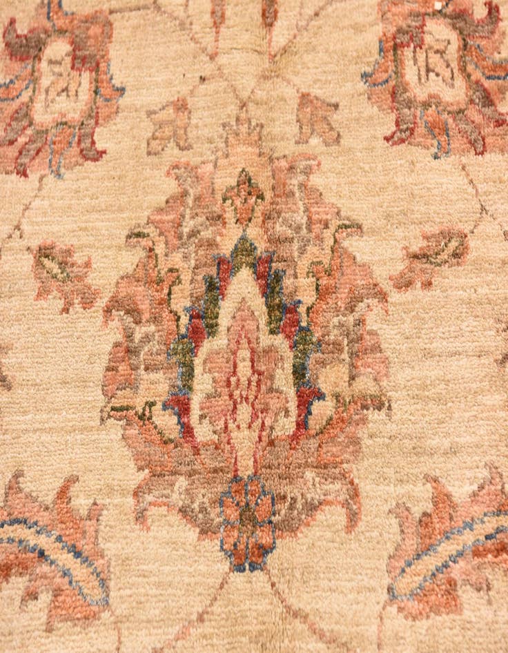 Detail image of  13' 2 x 17' 8  Hand Knotted Peshawar Ziegler Rug