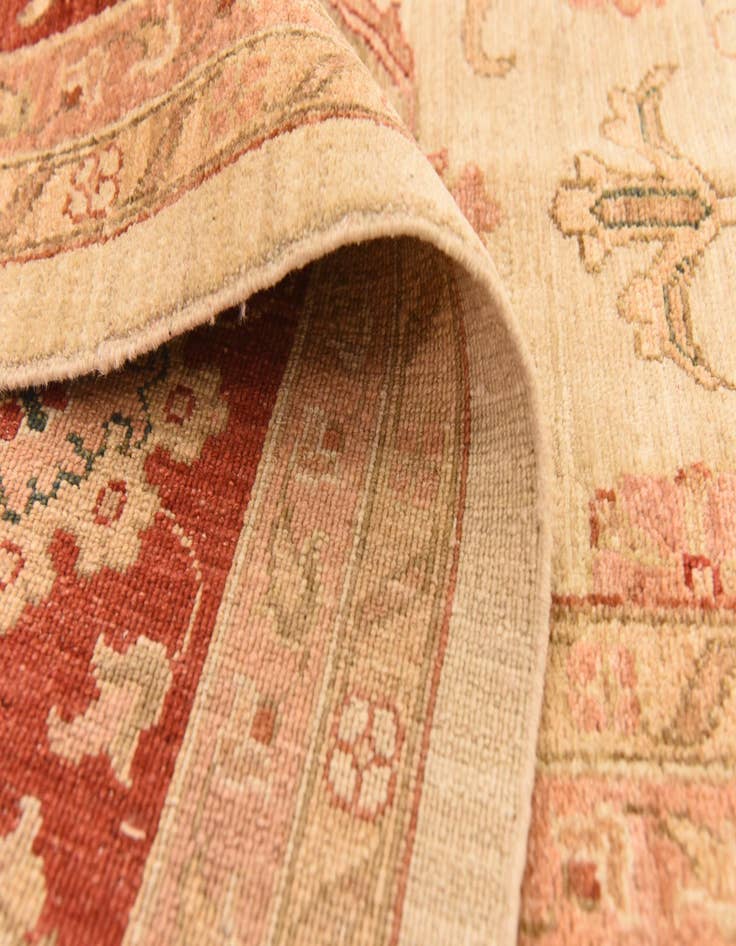Detail image of  9' 9 x 12' 9  Hand Knotted Peshawar Ziegler Rug