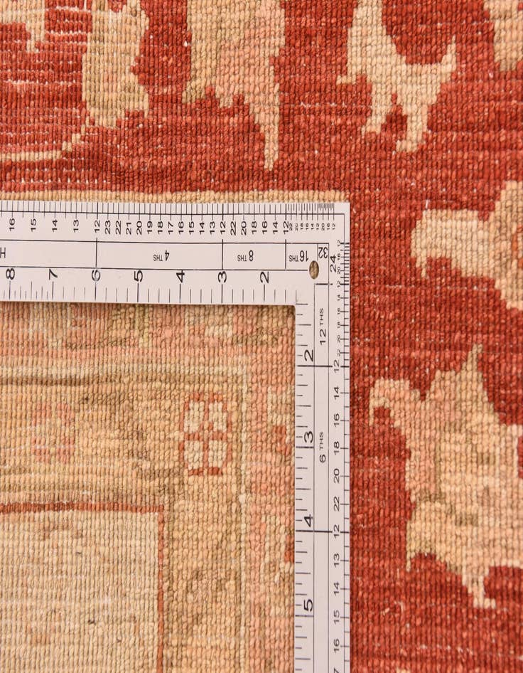 Detail image of  9' 9 x 12' 9  Hand Knotted Peshawar Ziegler Rug