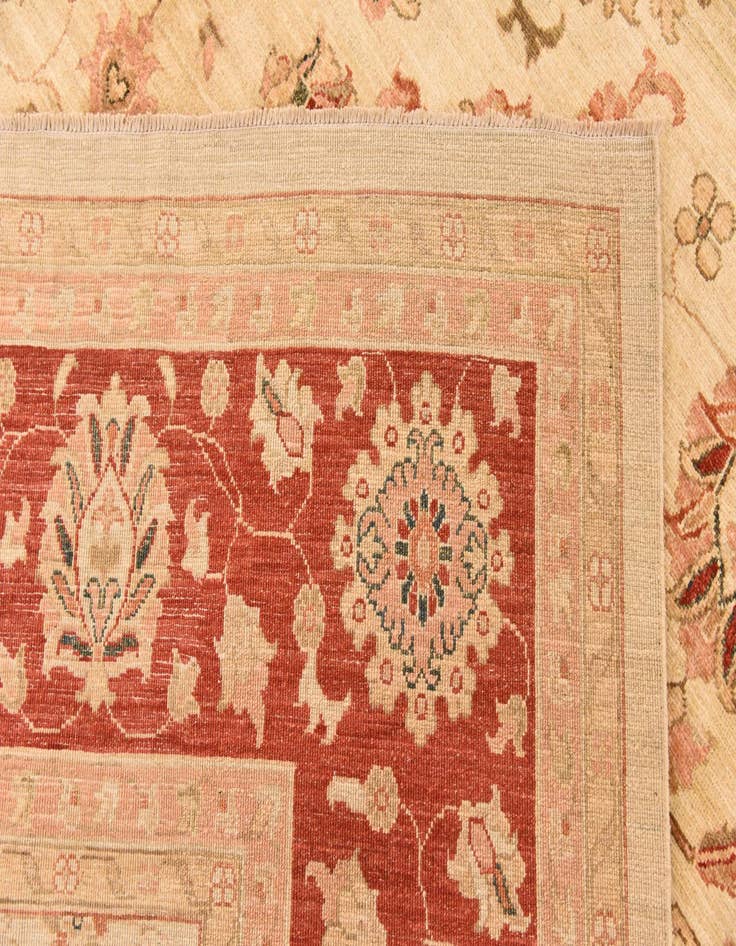 Detail image of  9' 9 x 12' 9  Hand Knotted Peshawar Ziegler Rug