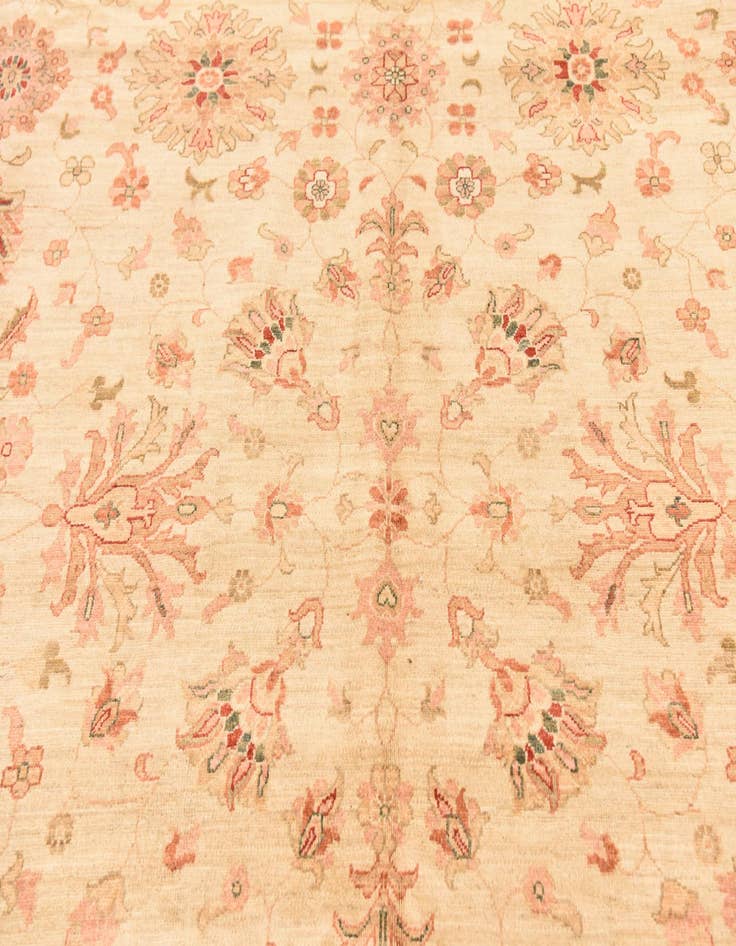 Detail image of  9' 9 x 12' 9  Hand Knotted Peshawar Ziegler Rug