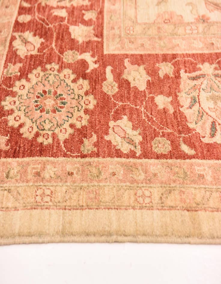 Detail image of  9' 9 x 12' 9  Hand Knotted Peshawar Ziegler Rug