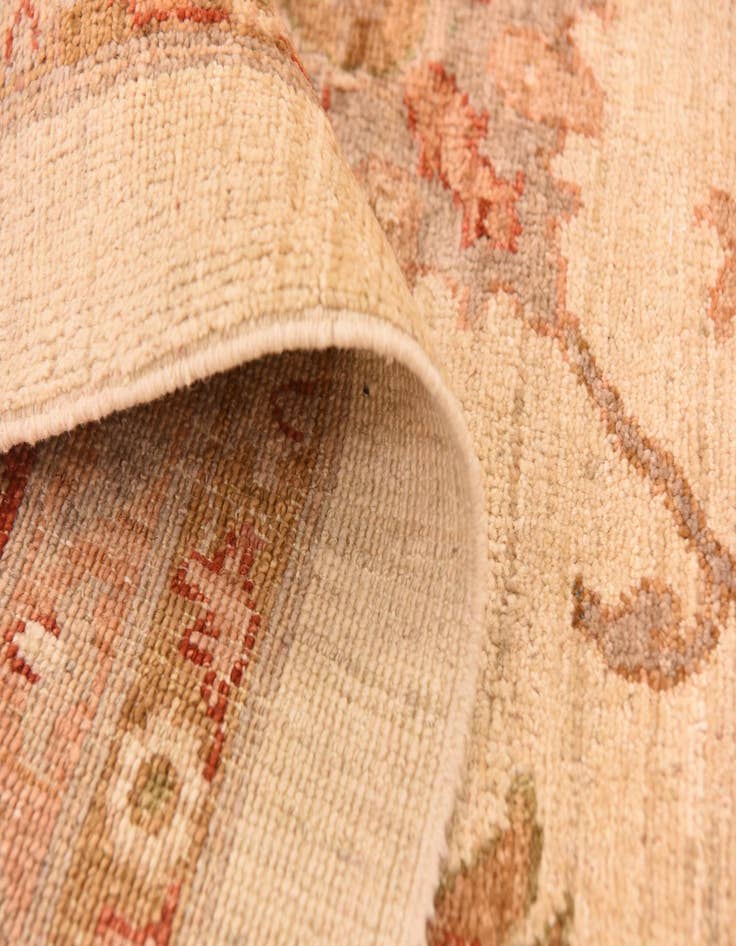 Detail image of  10' x 13' 9  Hand Knotted Peshawar Ziegler Rug