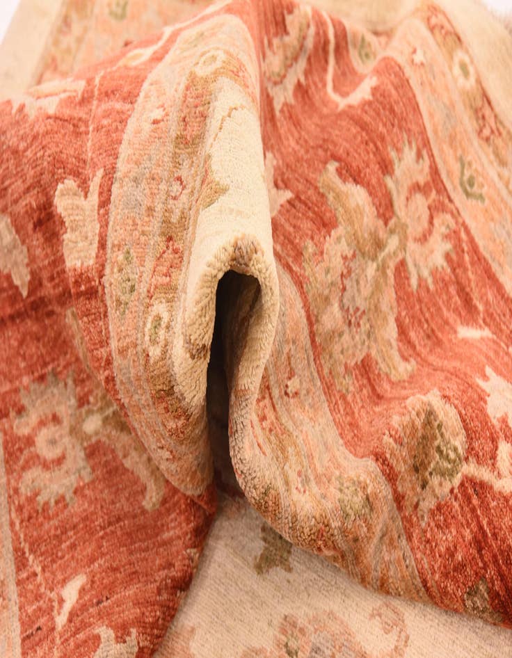 Detail image of  10' x 13' 9  Hand Knotted Peshawar Ziegler Rug