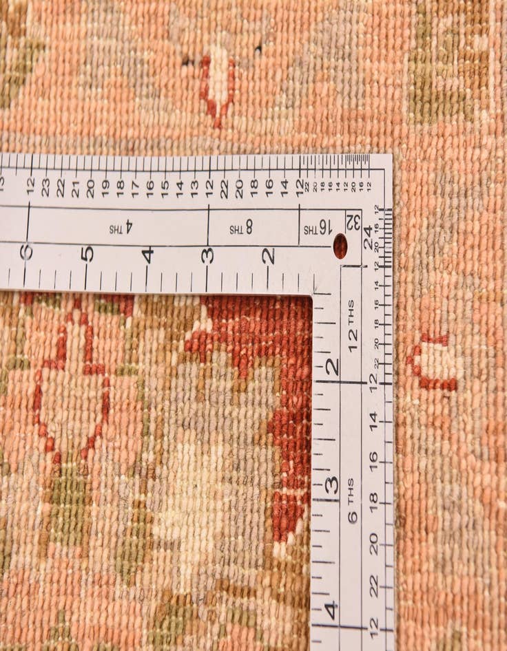 Detail image of  10' x 13' 9  Hand Knotted Peshawar Ziegler Rug