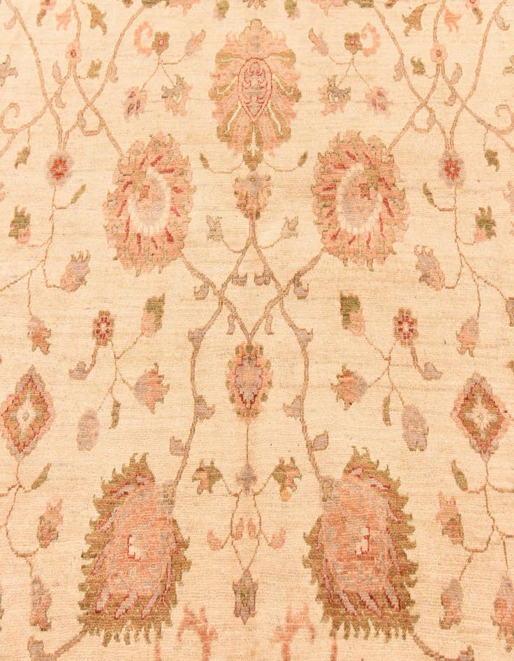 Detail image of  10' x 13' 9  Hand Knotted Peshawar Ziegler Rug
