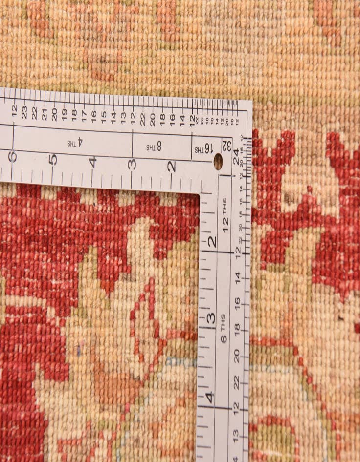 Detail image of  9' 11 x 12' 11  Hand Knotted Peshawar Ziegler Rug