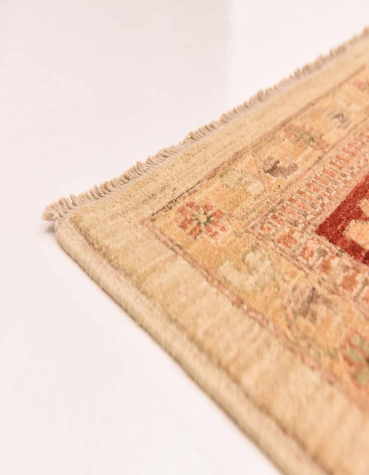 Detail image of  10' x 13' 2  Hand Knotted Peshawar Ziegler Rug