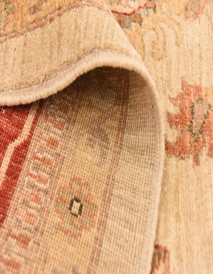 Detail image of  10' x 13' 2  Hand Knotted Peshawar Ziegler Rug