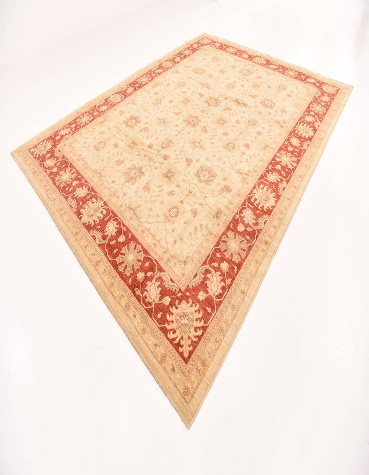 Detail image of  10' x 13' 2  Hand Knotted Peshawar Ziegler Rug