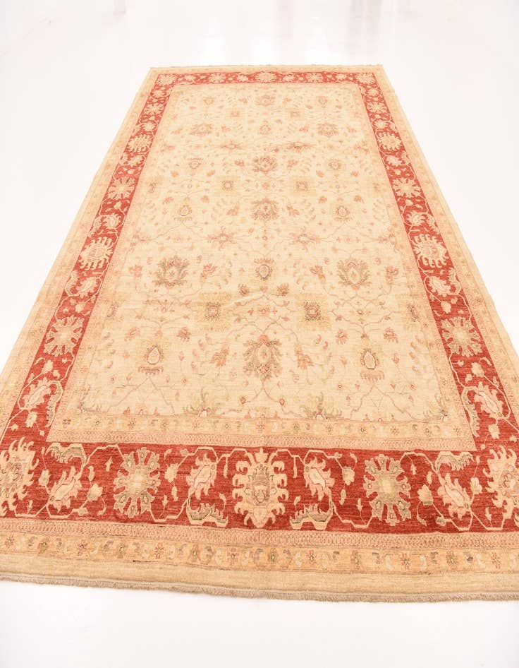 Detail image of  10' x 13' 2  Hand Knotted Peshawar Ziegler Rug