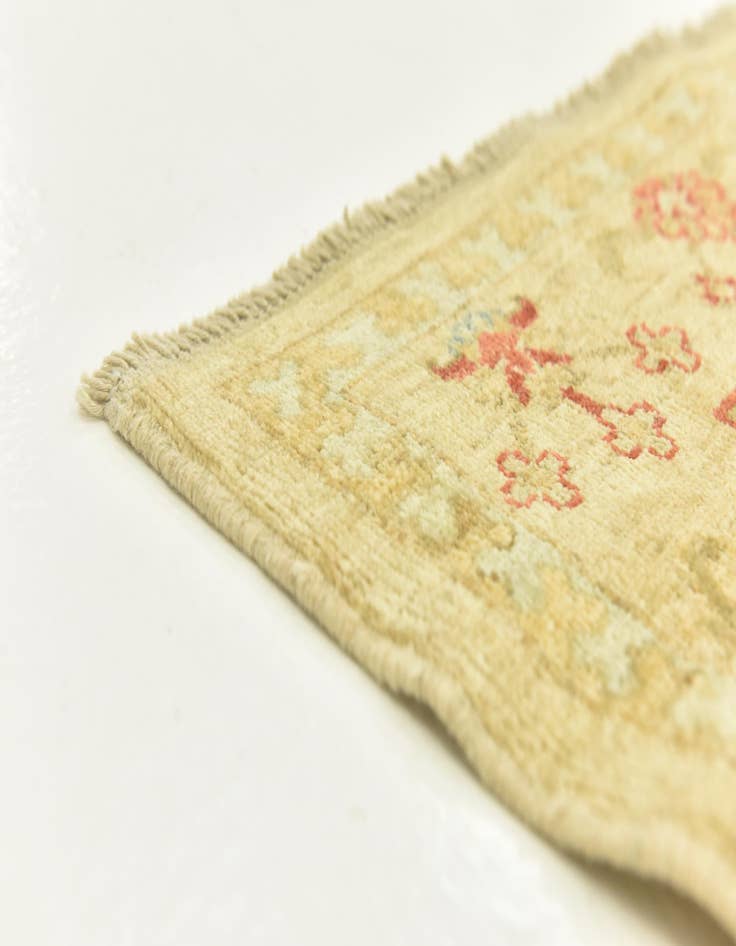 Detail image of  6' 8 x 10'  Hand Knotted Peshawar Ziegler Rug