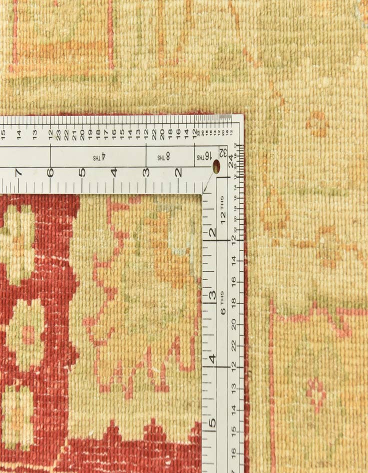 Detail image of  9' 9 x 12' 9  Hand Knotted Peshawar Ziegler Rug