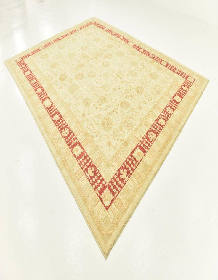 Detail image of  9' 9 x 12' 9  Hand Knotted Peshawar Ziegler Rug