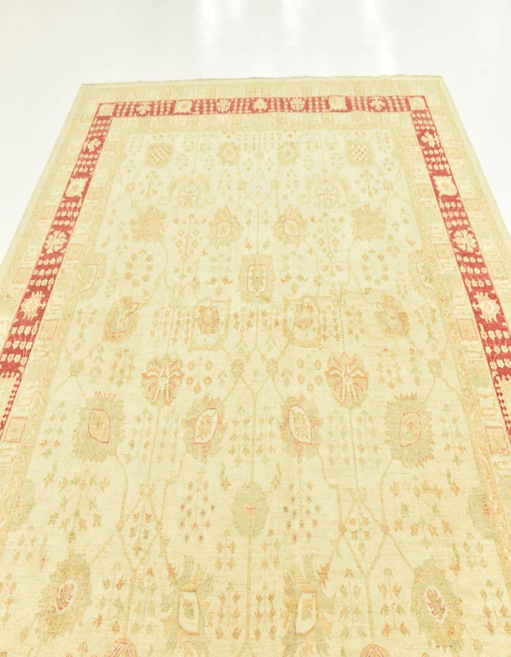 Detail image of  9' 9 x 12' 9  Hand Knotted Peshawar Ziegler Rug