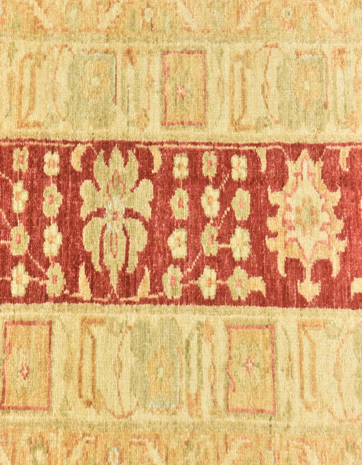 Detail image of  9' 9 x 12' 9  Hand Knotted Peshawar Ziegler Rug