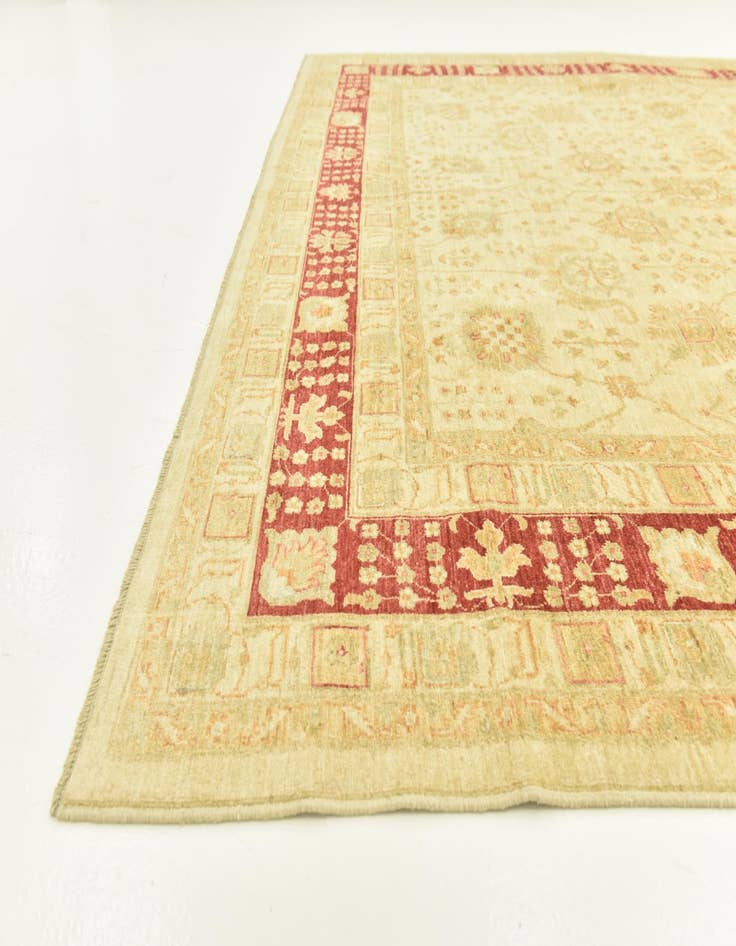 Detail image of  9' 9 x 12' 9  Hand Knotted Peshawar Ziegler Rug