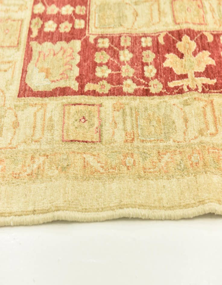 Detail image of  9' 9 x 12' 9  Hand Knotted Peshawar Ziegler Rug